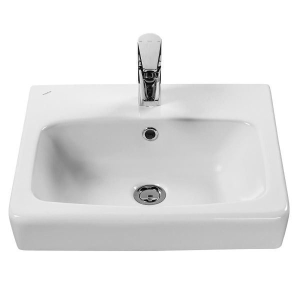 Умывальник "Нео-50" с переливом, без комплекта, 1 отверстие, белый