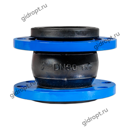 Компенсатор (виброкомпенсатор) фланцевый Ду 65 (резиновая вставка) Ру 10/16