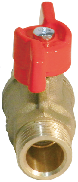 Кран 11б27п1 Ду 20 резьба/резьба "бабочка"   (серия - ГОСТ)