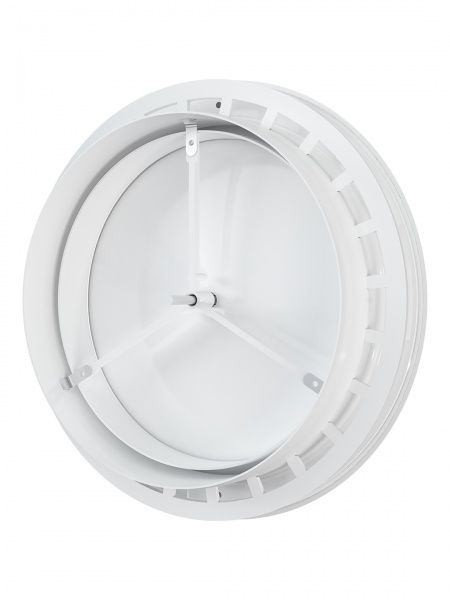 Анемостат пластиковый 200, Dн-260мм, белый, со стопорным кольцом