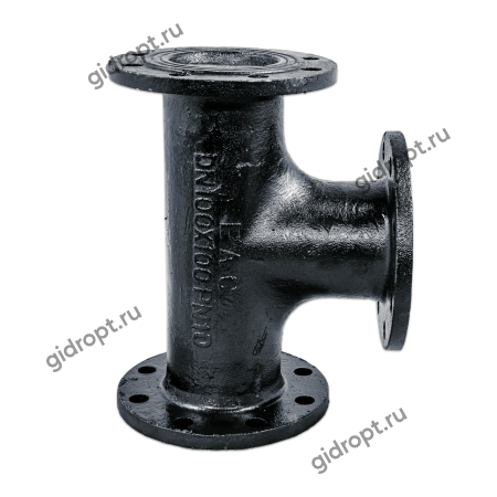 Тройник фланцевый ТФ200х200   (чугун)   Ру10