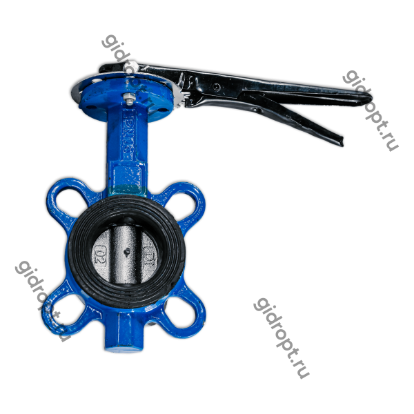 Затвор дисковый поворотный Ду65,  Ру 10/16   (чугунный с вулканизированным затвором EPDM)