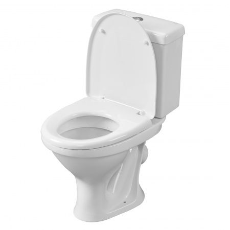 Унитаз "Форвард" белый, 1 кн.арм., косой выпуск, нижн.подв., сид.полипр.