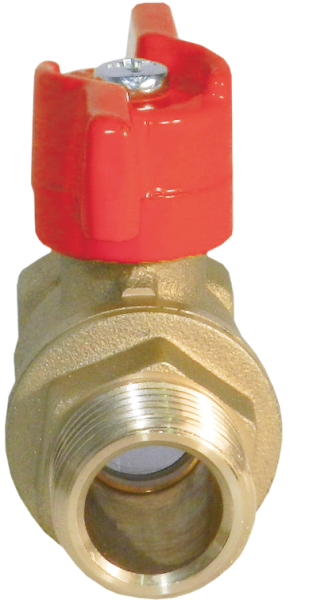 Кран 11б27п1 Ду 15 муфта/резьба "бабочка"   (серия - ГОСТ)