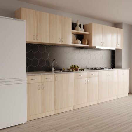 Тумба для накладной кухонной мойки 50 ЛДСП венге светлое