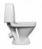 Унитаз "Кама (эконом)", белый, 1 кн.арм., косой выпуск, нижн.подв., сид.полипр.