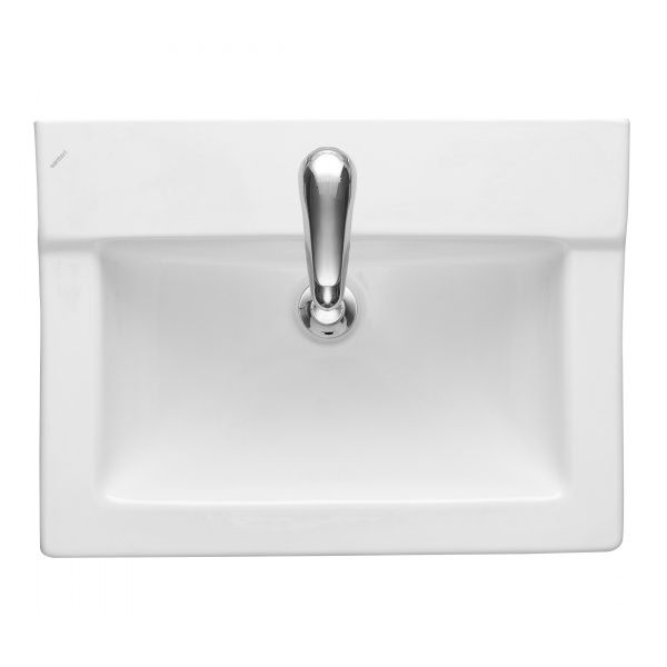 Умывальник "Орион-57" с переливом, без комплекта, 1 отверстие, белый