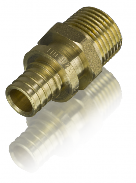 Муфта переходная 16х2.2-НР1/2" (латунь, аксиальная)