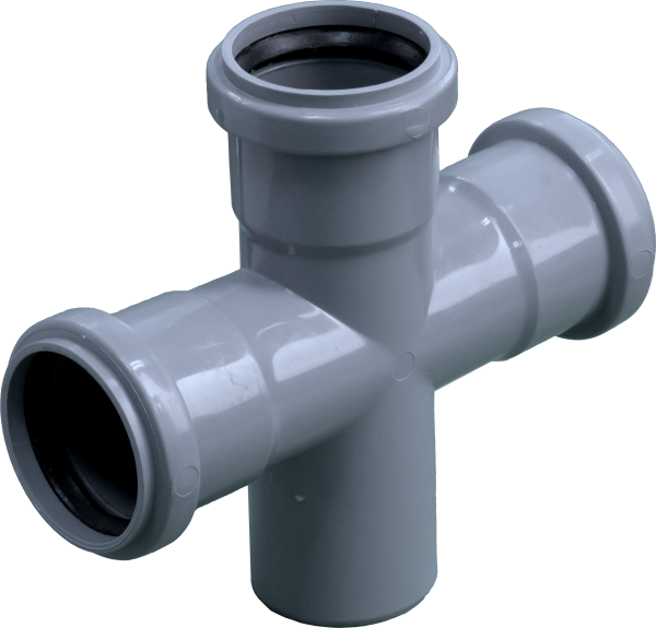 Крестовина канализационная РР 50-50-50/90