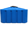 Емкость ПЭ прямоугольная горизонтальная синего цвета SQ 800л