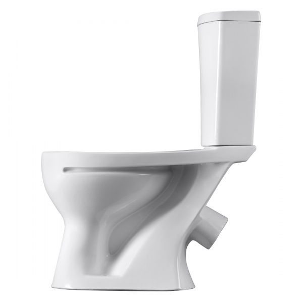 Унитаз "Ультра" АНТИВСПЛЕСК, белый, 1 кн.арм., косой выпуск, нижн.подв., сид.полипр.