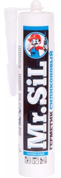 Герметик "Mr.Sil" универсальный силиконовый 280мл. (белый)