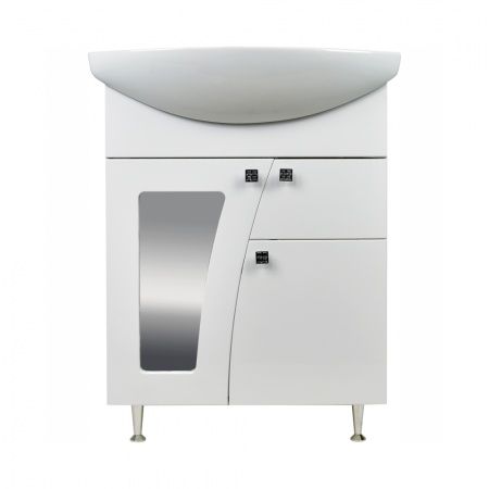 Тумба "Селена 60" под умывывальник "Уют 60" Rosa