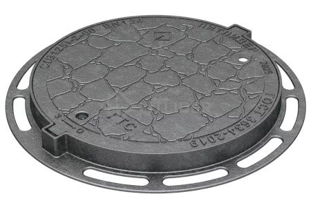 Люк чугунный, средний С (В125) с замковым устройством