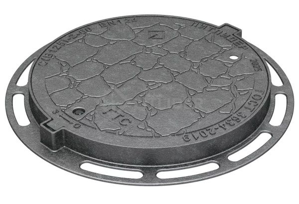 Люк чугунный, средний С (В125) с замковым устройством