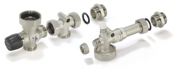 Насосно-смесительный узел TIM JH-1035 (установка насоса - свободная, 1 1/2") /Без насоса/