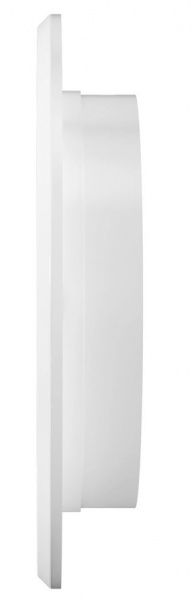 Решетка пластиковая D-100/136 круглая,  белая с фланцем