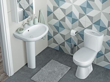 Умывальник "Анимо-40" с переливом, без комплекта, 1 отверстие, белый