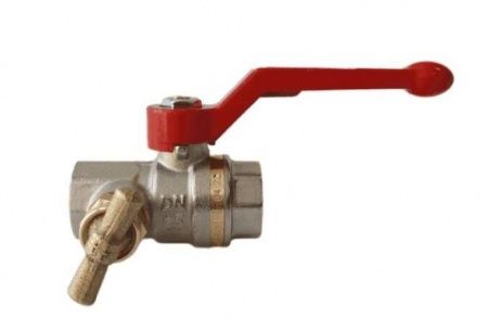 Кран шаровый TOPAS Lock S Ду32,   Ру25,   t-120°С  (аналог Ридан BVR-DR, Danfoss BVR-D) дренаж