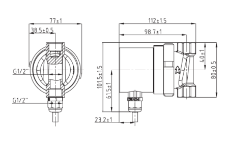 Насос циркуляционный ГВС NOZ-15/1.5 с проводом