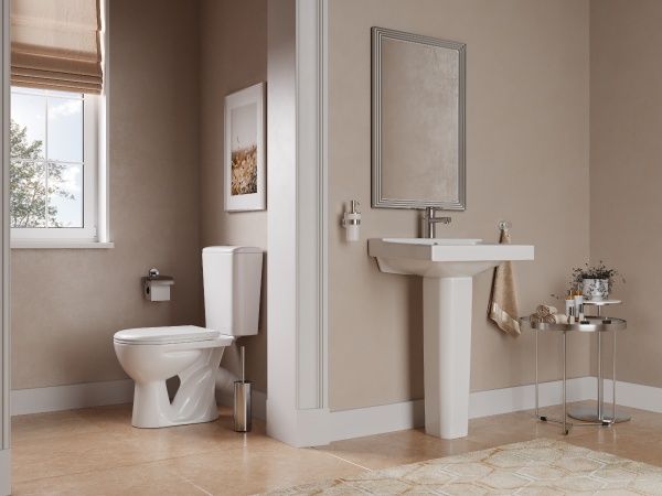 Умывальник "Орион-57" с переливом, без комплекта, 1 отверстие, белый