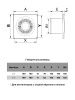 Вентилятор D-100мм, 160х160мм, D 4 (настенный вытяжной 90 м3/ч, 14 Вт, 220В, 35 дБ)