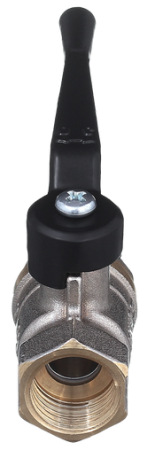 Кран никелированный 11б27п1 Ду 15 муфта/муфта "рычаг"   (серия - ГОСТ)