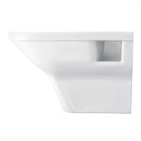 Унитаз подвесной "Лайн" белый, сиденье дюропласт, микролифт, Rimless