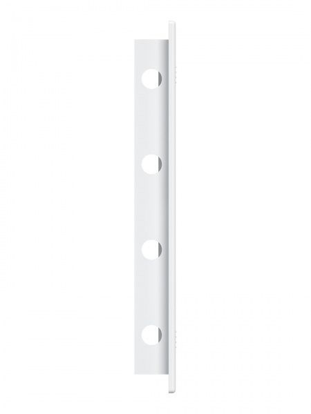 Дверца пластиковая АБС 168х218 (146х196) белая с фланцем