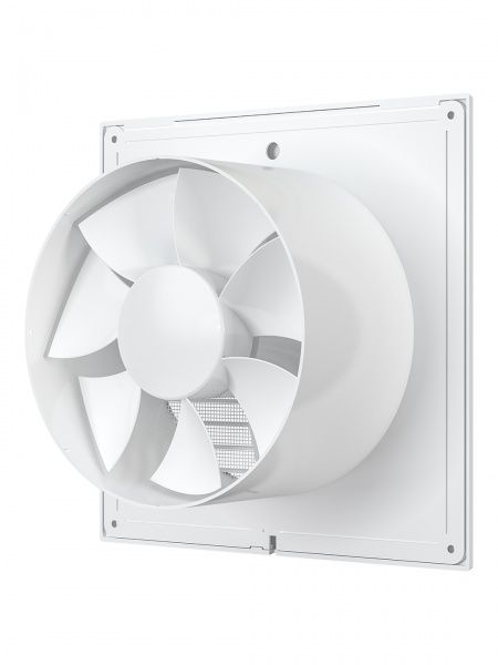 Вентилятор D-150мм, 205х205мм, E 150 S (с сеткой 250 м3/ч, 54 Па, 16 Вт, 220В, 38 дБ)