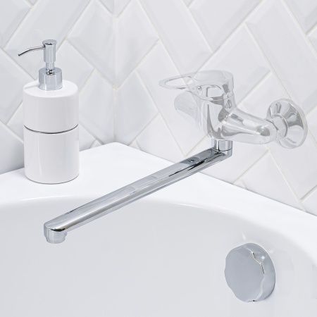 Излив плоский смесителя ванна/душ плоский 30см, с аэратором, РМС