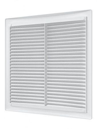 Решетка пластиковая 250х250, белая, сетка