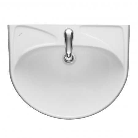 Умывальник "Вест-57" пьедестал, с переливом, без комплекта, 1 отверстие, белый