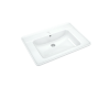 Умывальник мебельный "Дуглас-750" с переливом, без комплекта, 1 отверстие, белый