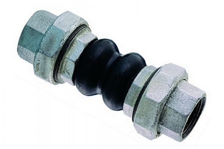 Компенсатор (виброкомпенсатор) муфтовый Ду 50 (резиновая вставка) Ру 16