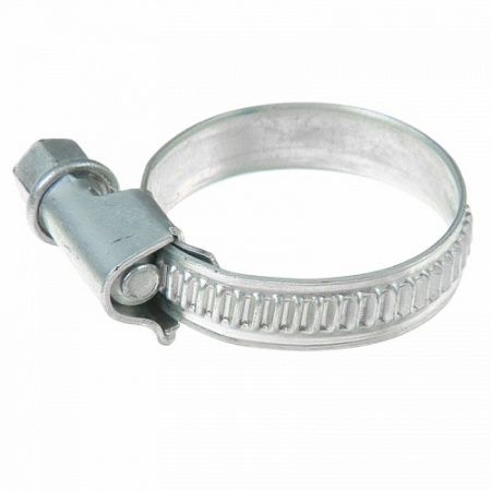 Хомут червячный, оцинкованный, под отвертку 25-40мм