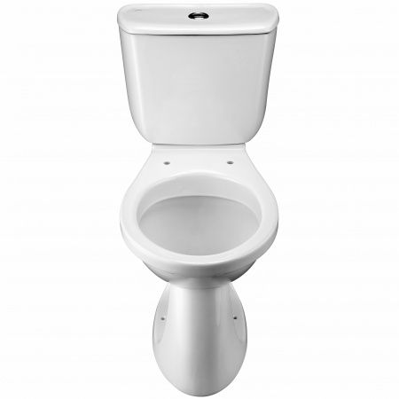 Унитаз Бриз с бачком, белый, 1 кн.арм., косой выпуск, нижн.подв., сиденье полипропилен
