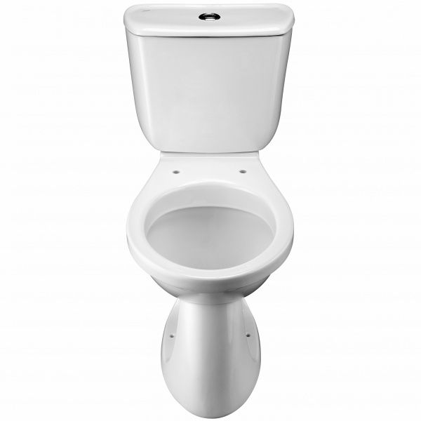 Унитаз Бриз с бачком, белый, 1 кн.арм., косой выпуск, нижн.подв., сиденье полипропилен