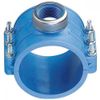 Седелка (хомут на врезку) ВР 110х1 Р-10 (ПНД, Компрессия), ГОЛУБАЯ, с кольцом, CODE 1031