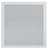 Решетка пластиковая 400х400, белая, сетка
