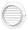 Решетка пластиковая D-100/136 круглая,  белая с фланцем