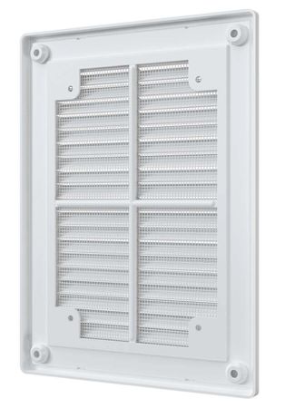 Решетка пластиковая 150х200, белая, сетка