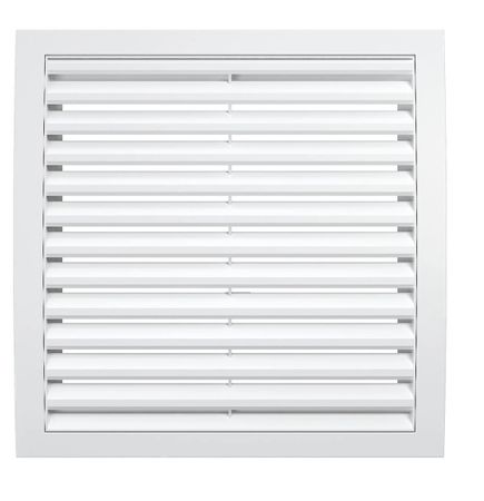 Решетка пластиковая 200х200, белая, разъёмная
