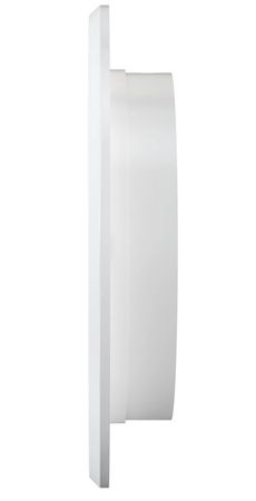 Решетка пластиковая D-100/136 круглая,  белая с фланцем