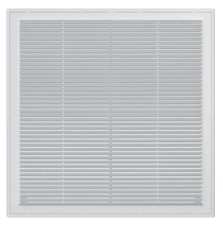 Решетка пластиковая 400х400, белая, сетка