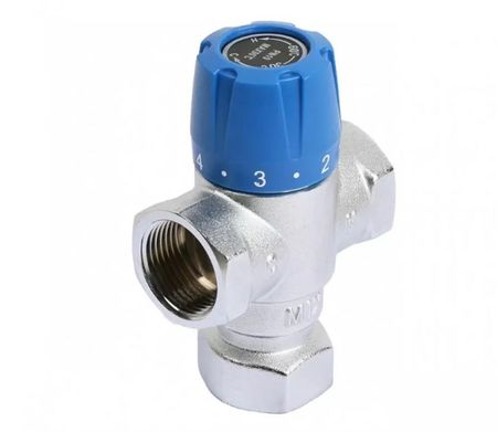 Клапан термостатический смесительный ZEISSLER ВР 1/2" (для систем ГВС и отопления, Трег=35-60 оС )