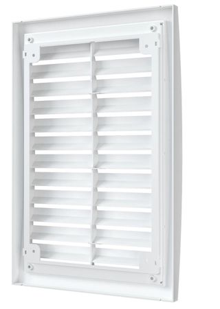 Решетка пластиковая 200х300, белая, разъёмная