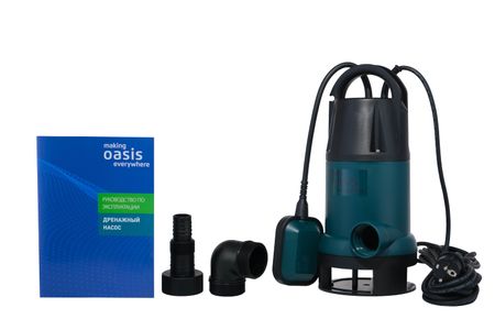 Насос дренажный DN 300/9,5 с попл. (пласт., Qmax=18.0 куб.м/ч, Hmax=9,5м., 900 Вт.)