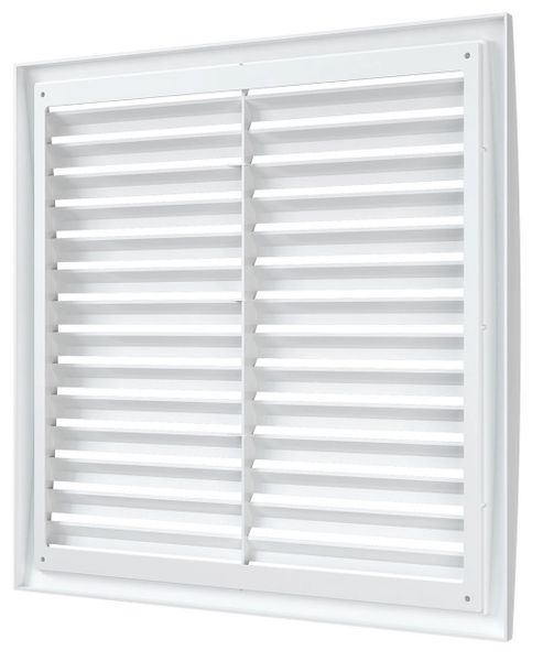 Решетка пластиковая 350х350, белая, разъёмная