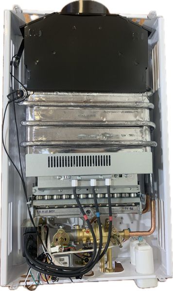 Водонагреватель газовый Hubert ECO АПГВ 20Q (Турбо, 10л/мин, 20кВт, труба в комплекте)